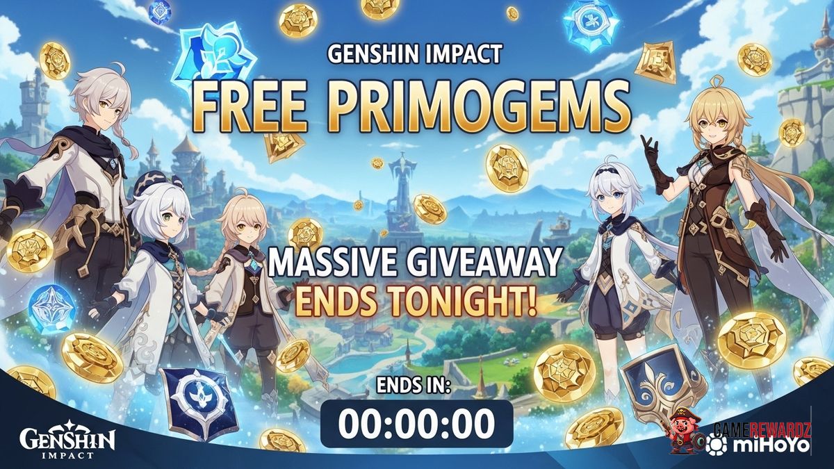 Genshin Impact Free Primogems – Massive Giveaway Ends Tonight!